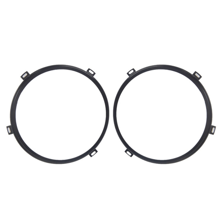 1 Pair 7 inch Headlight Metal Outside Bracket for Jeep Wrangler JK 2007-2017, Metal Outside