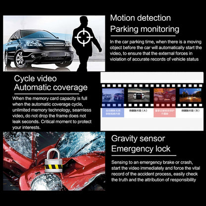 D910 4 inch 1080P HD Night Vision Single Record Driving Recorder, D910 Single Record