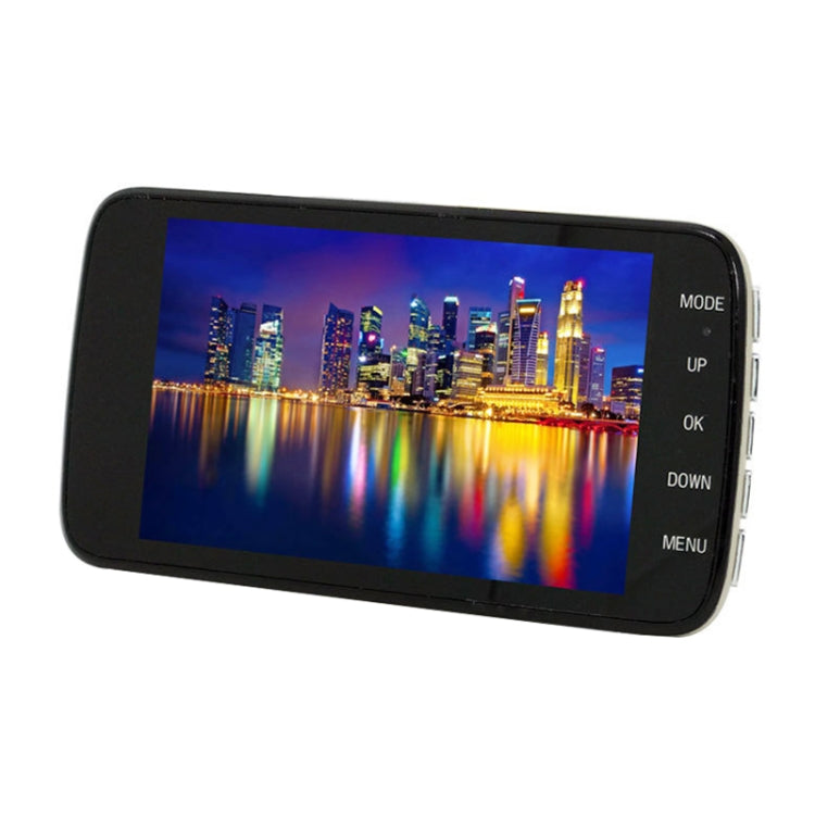 D910 4 inch 1080P HD Night Vision Dual Record Driving Recorder, D910 Dual Record