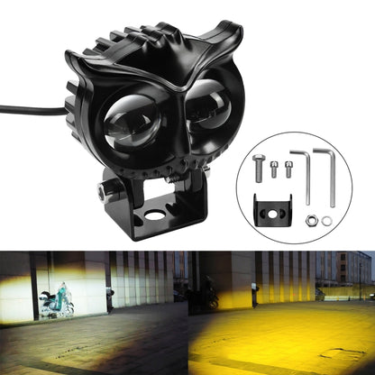 CS-1584A1 External Waterproof Double Lamp Bead LED Headlight Owl Bracket Type, CS-1584A1