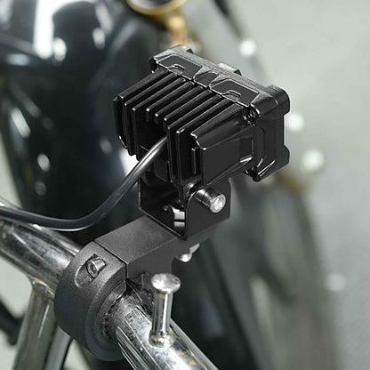 ZH-1583A1 External Waterproof Double Lamp Bead LED Headlight Square Dragon Button Type, ZH-1583A1