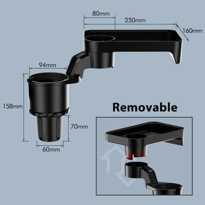 Car 360 Degree Rotation Water Cup Holder Multi-functional Dining Table, Dining Table