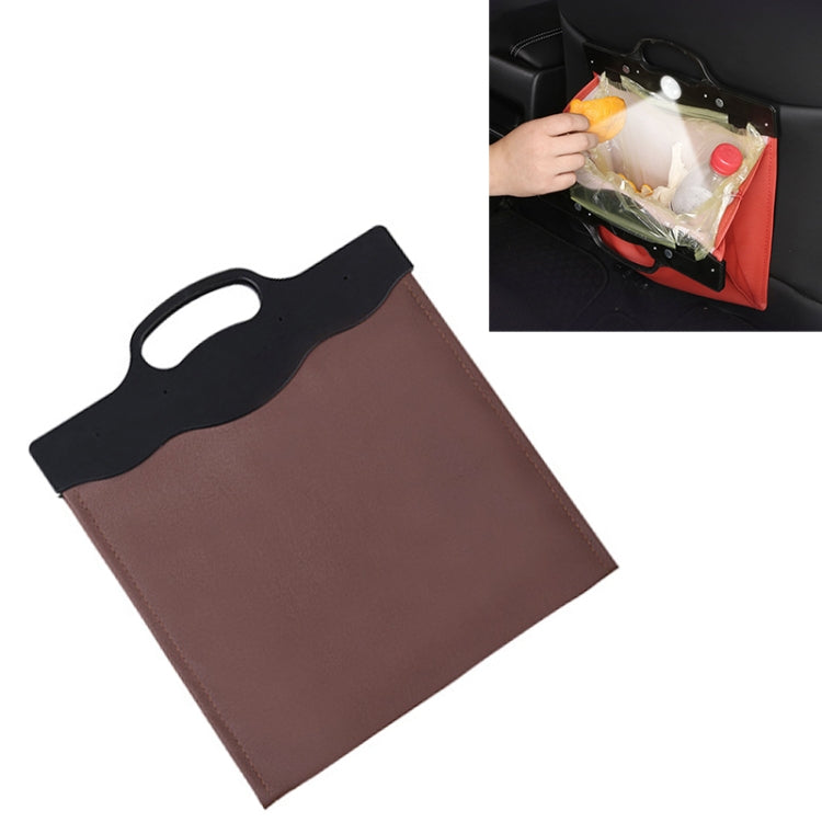 Car Multi-functional Hanging Front Trash Can with LED Light, 32 x 28cm, 32 x 28cm (Wine Red), 32 x 28cm (Beige), 32 x 28cm (Coffee), 32 x 28cm (Black), 32 x 28cm (Brown)