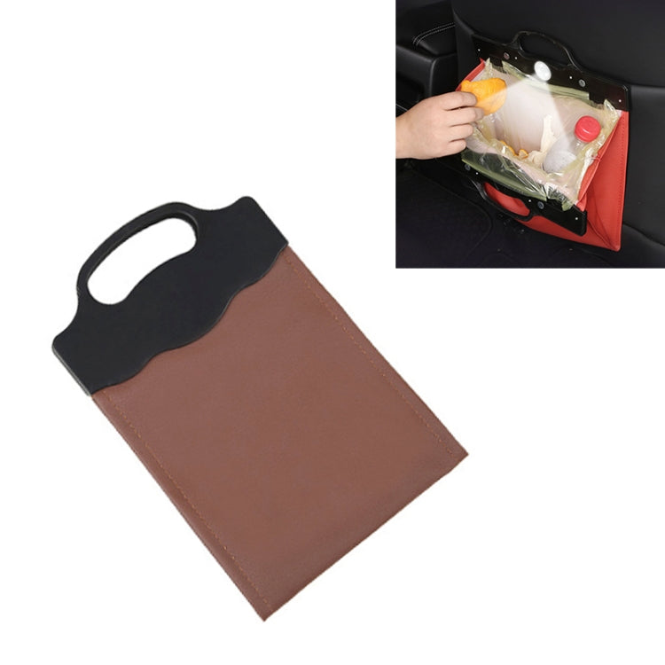 Car Multi-functional Hanging Front Trash Can with LED Light, 28 x 18cm, 28 x 18cm (Brown), 28 x 18cm (Wine Red), 28 x 18cm (Beige), 28 x 18cm (Coffee), 28 x 18cm (Black)