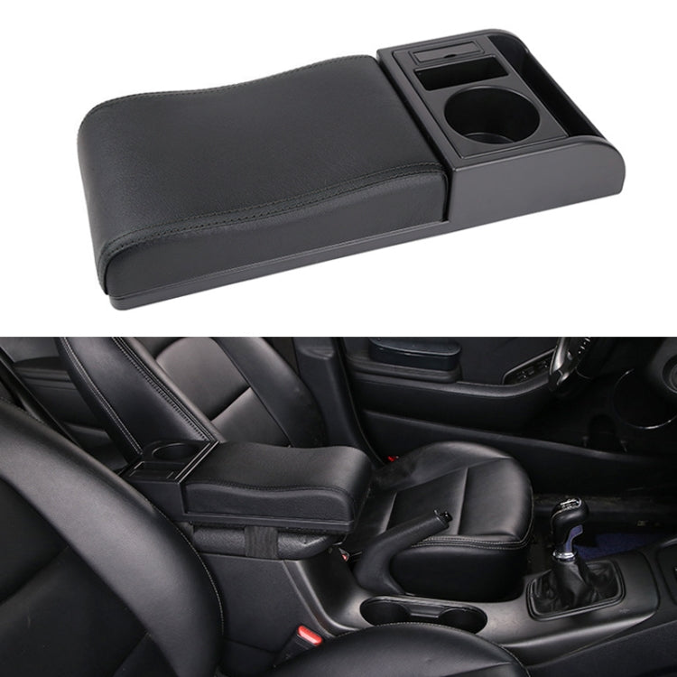 Car Multi-functional Dual USB Armrest Box Booster Pad, Microfiber Leather Curved Type, Microfiber Curved Type (Black White), Microfiber Curved Type (Black), Microfiber Curved Type (Black Red)