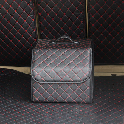 Car Trunk Foldable Storage Box, Checkered Small Size: 33 x 32 x 30cm, Checkered 33 x 32 x 30cm(Beige), Checkered 33 x 32 x 30cm(Black Red)