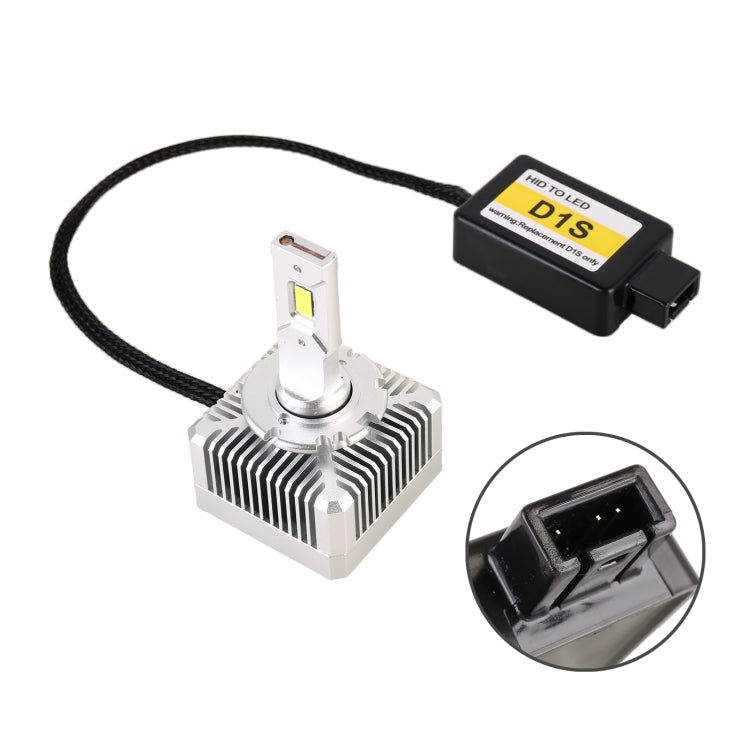 1 Pair D Series D1S Car HID Ballast to LED Headlight DC12V 35W 6000K 7000LM, CSP Lamp Bead, D1S