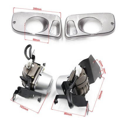 1 Pair Car Modified Front Fog Light for Honda Civic 1992-1995, For Honda Civic 1992-1995 (White Light), For Honda Civic 1992-1995 (Yellow Light)