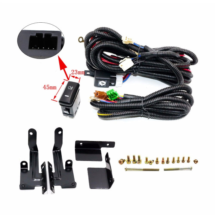 1 Pair Car Modified Front Fog Light for Honda Civic 1996-1998, For Honda Civic 1996-1998 (White Light), For Honda Civic 1996-1998 (Yellow Light)