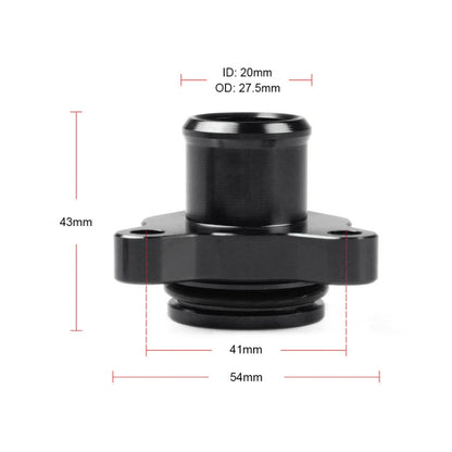 Car Water Hose Joint Pipe Adaptor with Clamps 11537541992 for BMW 335i, Black, Blue, Red