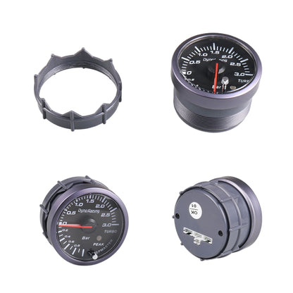 60mm Car Modified 0-3bar Turbocharged Instrument with Bracket, Turbocharged Instrument