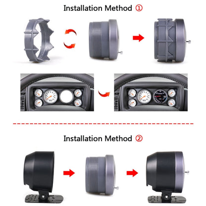 60mm Car Modified 0-3bar Turbocharged Instrument with Bracket, Turbocharged Instrument