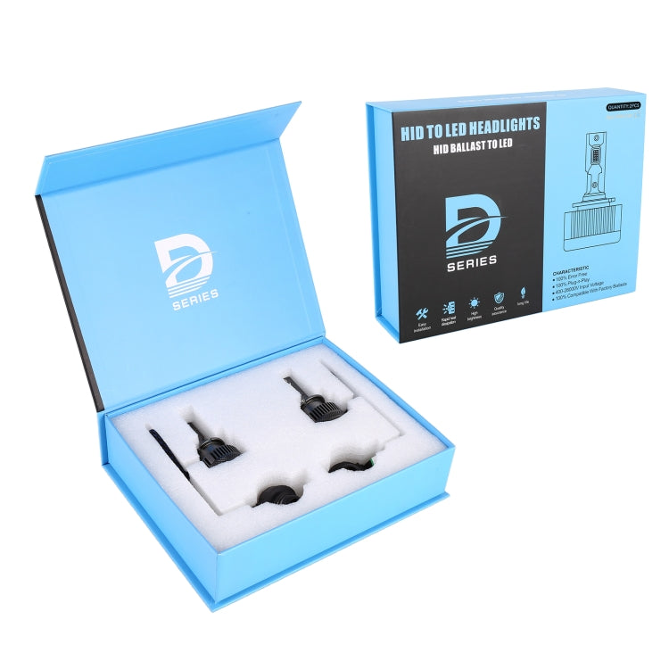 1 Pair D Series D2S Car HID Ballast to LED Headlight DC12V / 35W / 6000K / 5000LM, D2S