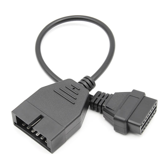 12Pin to 16Pin Car OBD2 Conversion Cable OBDII Diagnostic Adapter Cable for GM, 12Pin to 16Pin for GM