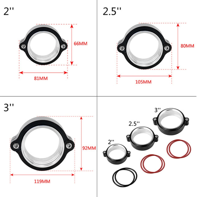 2.5 inch Car Exhaust V-band Clamp with Flange, 2.5 inch