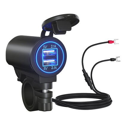ZH-526I1 Car / Motorcycle 4.2A Dual USB Port Car Charger, ZH-526I1
