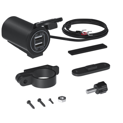 ZH-526I1 Car / Motorcycle 4.2A Dual USB Port Car Charger, ZH-526I1