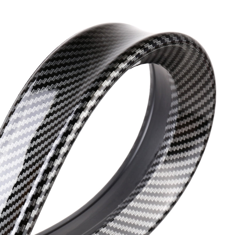 Car Modified Plastic Rear Wing Side Spoiler Lip, Carbon Fiber Texture, Carbon Fiber Texture