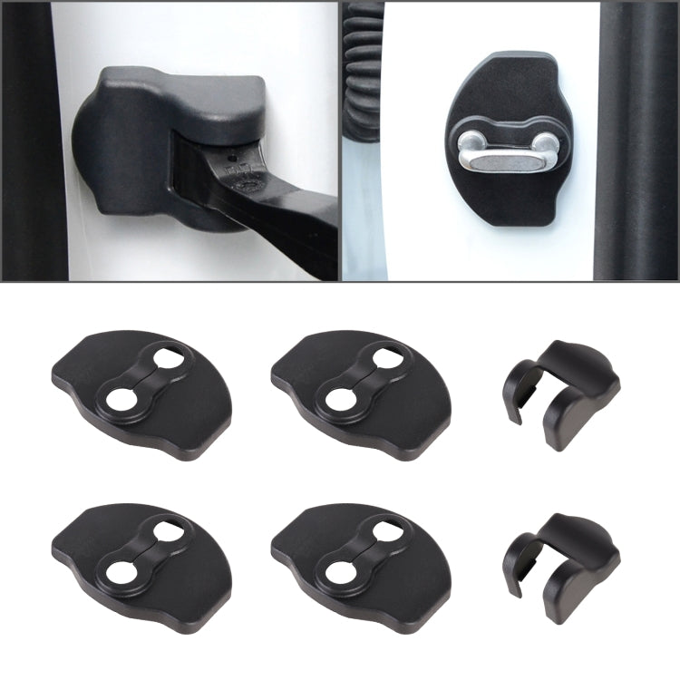 Car Door Lock Cover + Limiter Cover for Tesla Model 3, For Tesla Model 3