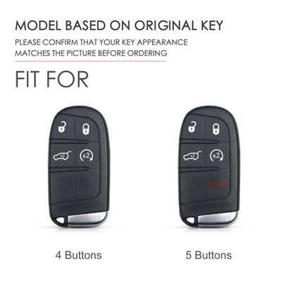 Hallmo Car Genuine Leather Key Protective Cover for Jeep Compass 4-button, For Jeep Compass 4-button (Blue), For Jeep Compass 4-button (Brown), For Jeep Compass 4-button (Black)