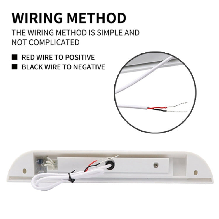 RV / Yacht Awning LED Strip Light DC12-28V with 9 LEDs Lamp Beads, 9 LEDs (White)
