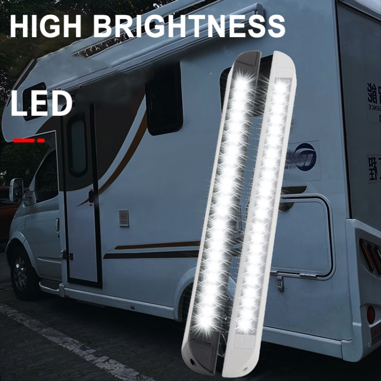 RV / Yacht Awning LED Strip Light DC12-28V with 18 LEDs Lamp Beads, 18 LEDs (Black), 18 LEDs (White)