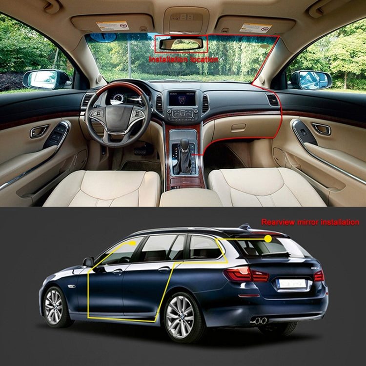 K5 5.5 inch Car Streaming Media Double Recording Vision Driving Recorder, 5.5 inch