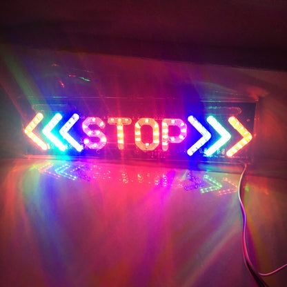 Motorcycle 12V LED Brake Light Super Bright with Turn Warning Light, Turn Warning Light