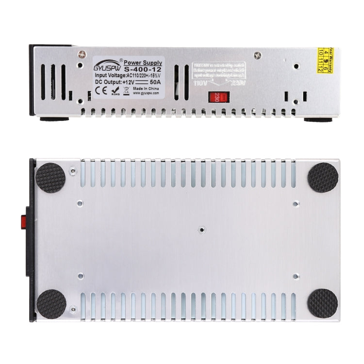 S-300-12 DC12V 300W 25A DIY Regulated DC Switching Power Supply Power Step-down Transformer with Clip, US Plug, S-400-12