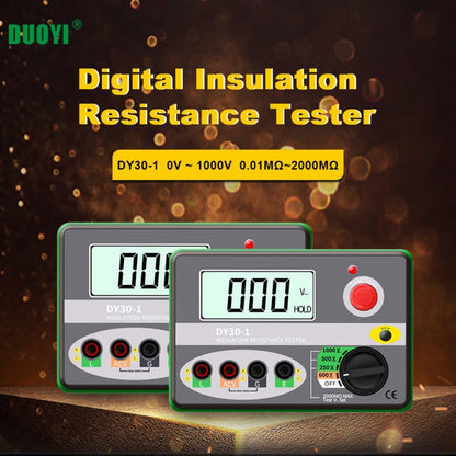 DUOYI DY30-1 Car Digital Insulation Resistance Tester Meter, DY30-1