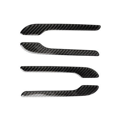 4 PCS Carbon Fiber Car Outside Handle Decorative Sticker for Tesla Model 3, Outside  Handle