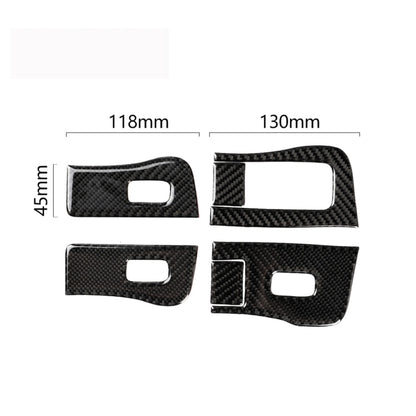 Carbon Fiber Car Window Button Decorative Sticker for Tesla Model 3, Suitable for Left Driving, Window Button