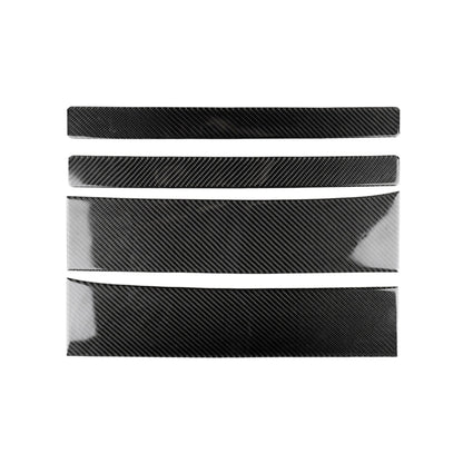 Carbon Fiber Car Door Threshold Decoration Strip Stickers for Tesla Model X, Door Threshold