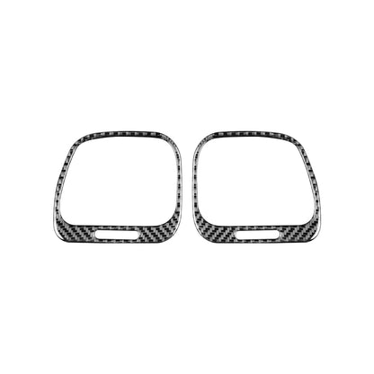 2 PCS / Set Carbon Fiber Car Left and Right Air Outlets Frame Decorative Sticker for Volkswagen Scirocco 2009-2016,Left and Right Drive Universal, Left and Right Air Outlets Frame