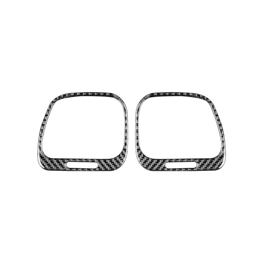 2 PCS / Set Carbon Fiber Car Left and Right Air Outlets Frame Decorative Sticker for Volkswagen Scirocco 2009-2016,Left and Right Drive Universal, Left and Right Air Outlets Frame