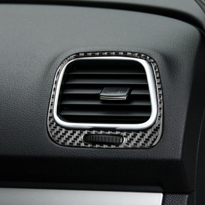 2 PCS / Set Carbon Fiber Car Left and Right Air Outlets Frame Decorative Sticker for Volkswagen Scirocco 2009-2016,Left and Right Drive Universal, Left and Right Air Outlets Frame