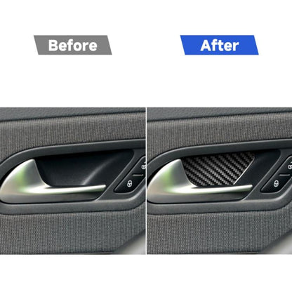 2 PCS / Set Carbon Fiber Car Inner Door Bowl Decorative Sticker for Volkswagen Scirocco 2009-2016,Left and Right Drive Universal, Inner Door Bowl