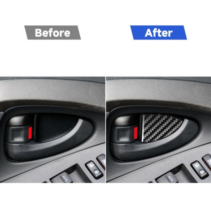 Carbon Fiber Car Inner Door Bowl Decorative Sticker for Toyota Old RAV4 2006-2013,Left and Right Drive Universal, Inner Door Bowl