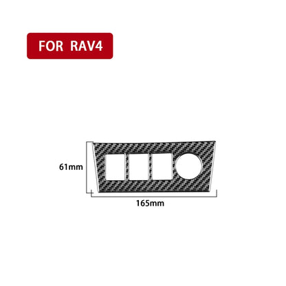 Carbon Fiber Car Cigarette Lighter Panel Decorative Sticker for Toyota Old RAV4 2006-2013,Left and Right Drive Universal, Cigarette Lighter Panel