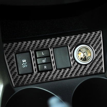 Carbon Fiber Car Cigarette Lighter Panel Decorative Sticker for Toyota Old RAV4 2006-2013,Left and Right Drive Universal, Cigarette Lighter Panel