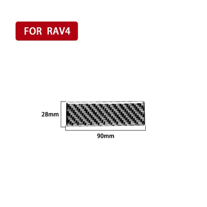 Carbon Fiber Car Headlight Switch Gasket Decorative Sticker for Toyota Old RAV4 2006-2013,Left and Right Drive Universal, Headlight Switch Gasket