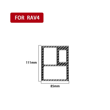 Carbon Fiber Car Rearview Mirror Adjustment Switch Frame Decorative Sticker for Toyota Old RAV4 2006-2013,Left Drive, Rearview Mirror Adjustment Switch Frame ,Left Drive