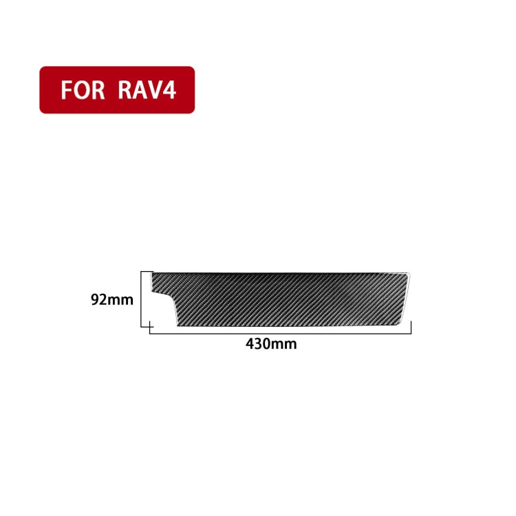 Carbon Fiber Car Co-pilot Control Panel Decorative Sticker for Toyota Old RAV4 2006-2013,Left Drive, Co-pilot Control Panel ,Left Drive