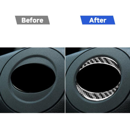 Carbon Fiber Car Steering Wheel Label Decorative Sticker for Toyota Old RAV4 2006-2013,Left and Right Drive Universal, Steering Wheel Label
