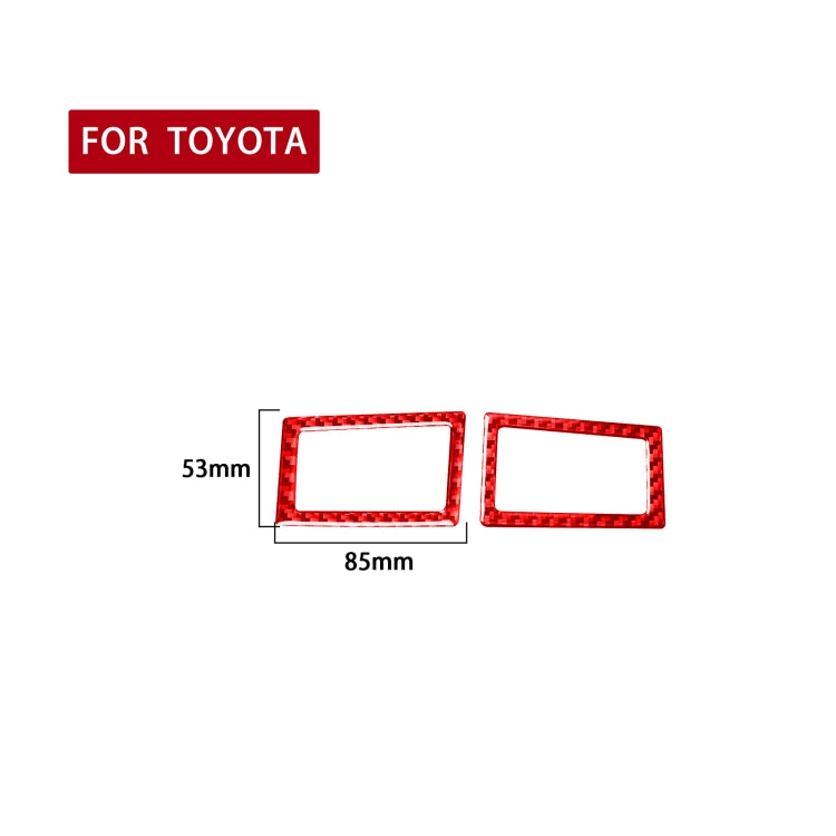 2 PCS / Set Carbon Fiber Car Dashboard Air Outlet Decorative Sticker for Toyota Corolla 2014-2018,Left and Right Drive Universal, Dashboard Air Outlet