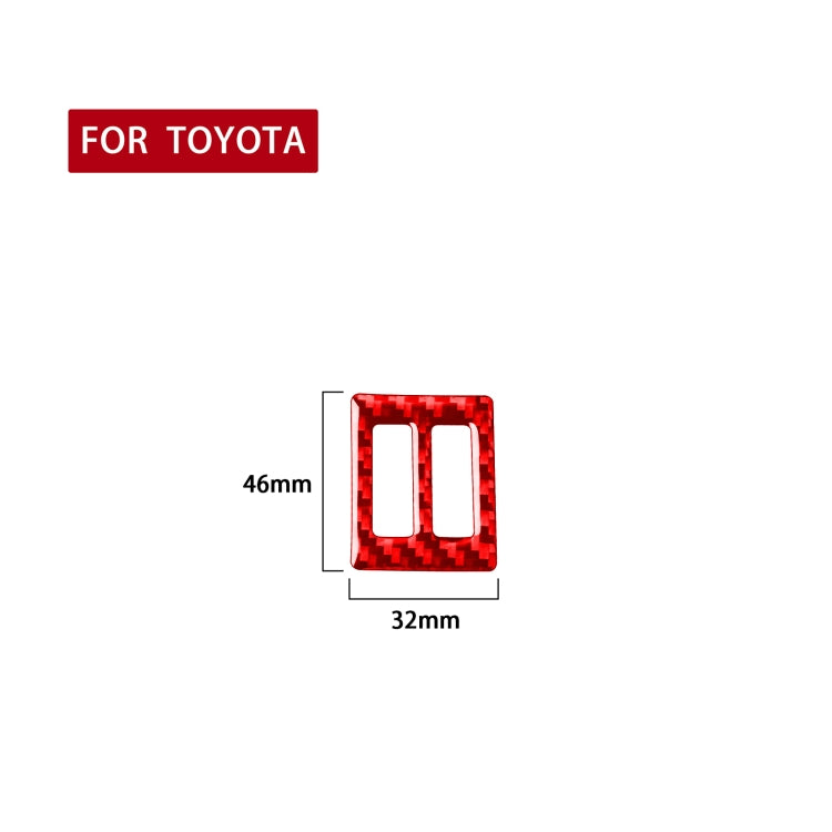 Carbon Fiber Car Central Air Outlet Switch Decorative Sticker for Toyota Corolla 2014-2018,Left and Right Drive Universal, Central Air Outlet Switch