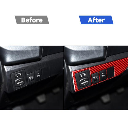 Carbon Fiber Car Headlight Switch Decorative Sticker for Toyota Corolla 2014-2018,Left Drive, Headlight Switch,Left Drive