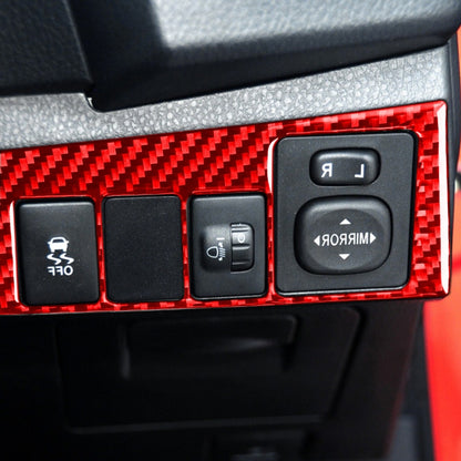 Carbon Fiber Car Headlight Switch Decorative Sticker for Toyota Corolla 2014-2018,Right Drive, Headlight Switch,Right Drive