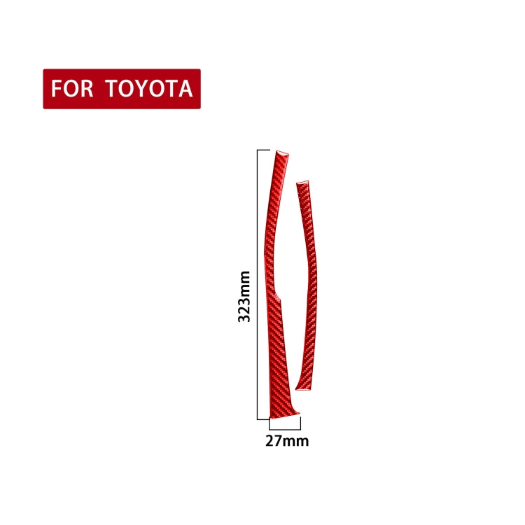 2 PCS / Set Carbon Fiber Car Gear Side Decorative Sticker for Toyota Corolla 2014-2018,Left Drive, Gear Side,Left Drive