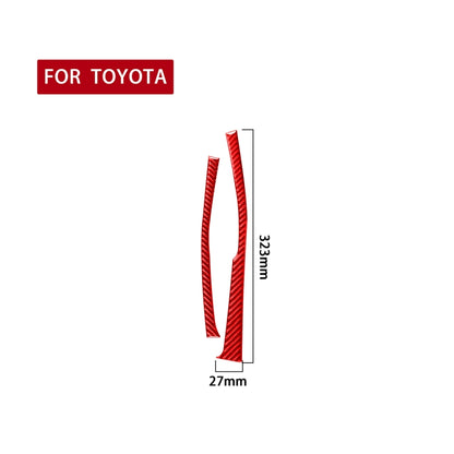 2 PCS / Set Carbon Fiber Car Gear Side Decorative Sticker for Toyota Corolla 2014-2018,Right Drive, Gear Side,Right Drive